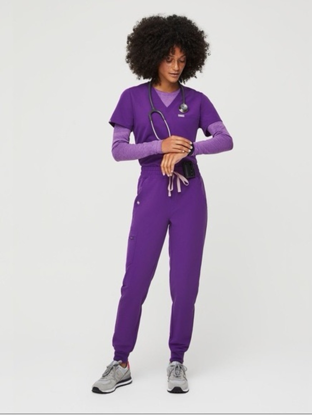 Figs Women's Rare Sold Out Magic Purple Scrub Set